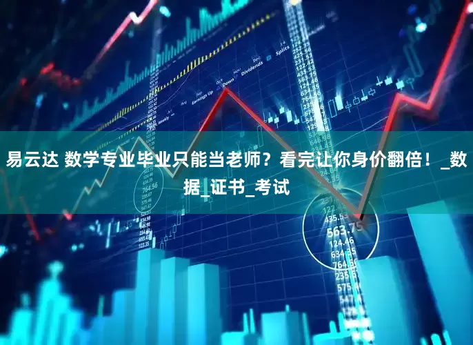 易云达 数学专业毕业只能当老师？看完让你身价翻倍！_数据_证书_考试